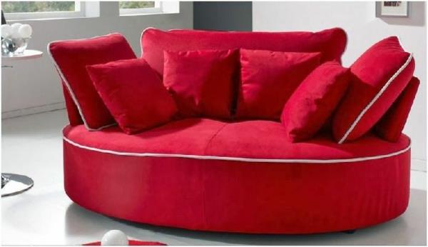 upea pitkäkestoinen sohva mukava punainen