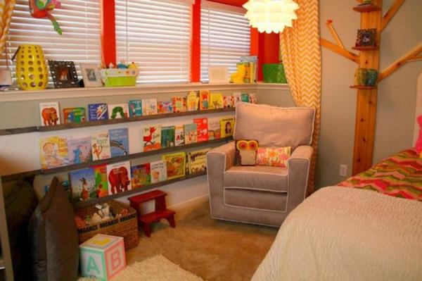 Pimennysverhot suunnittelevat lastenhuoneita valkoisena ja oranssina