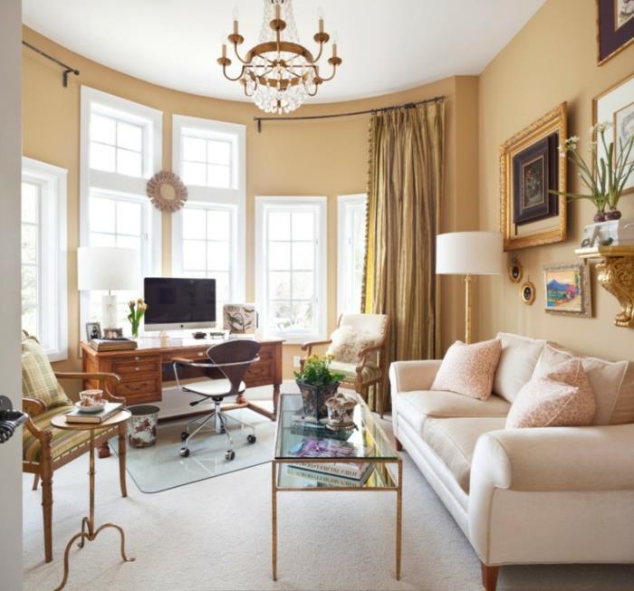 eläviä ideoita olohuoneen seinät beige vaalea matto tyylikäs sohva