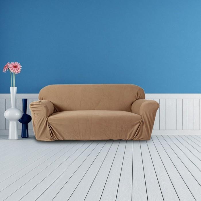 eläviä ideoita olohuoneen sohvan kansi vaaleanruskeat lattiamaljakot