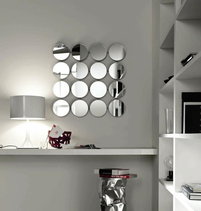 sisustaa asunto viileä seinäpeili minimalistinen työpöytä