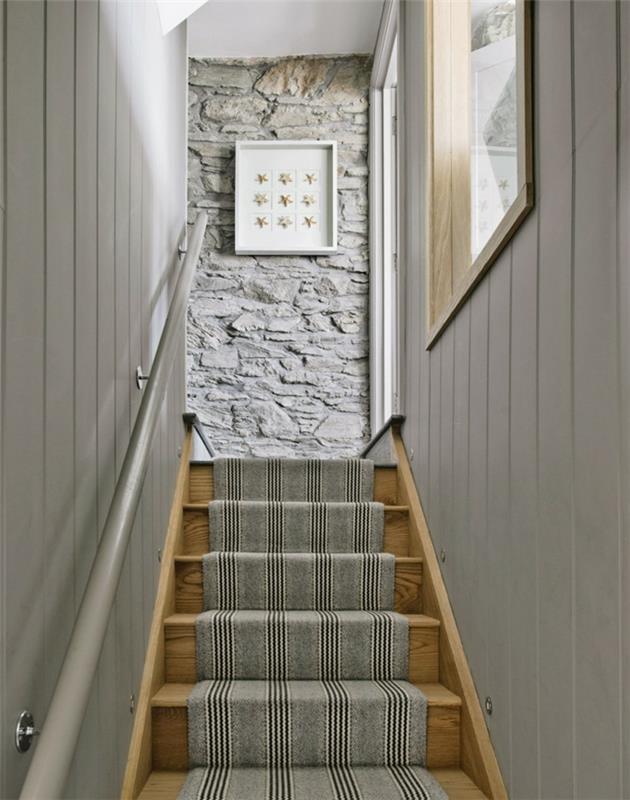 sisustaa asunnon sisätilojen portaat portaiden mattojen seinäkoriste