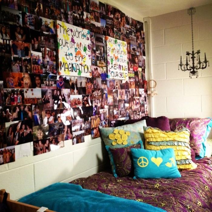 asunnon sisustusideoita tyttöjen huone valokuvakollaasi tumblr