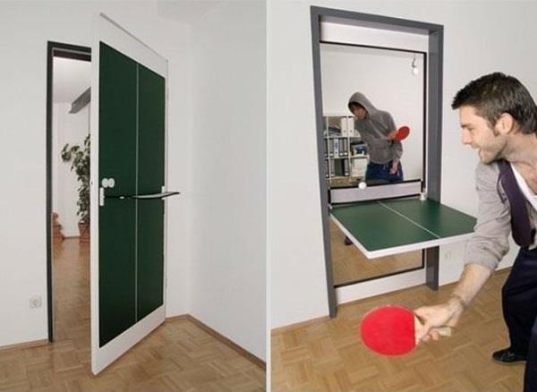 asunto sisustus ovi tennis pöytä