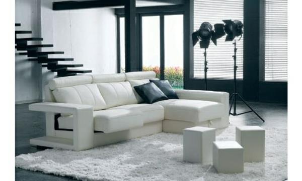 aseta huonekalut pitkäkestoinen sohva nahka
