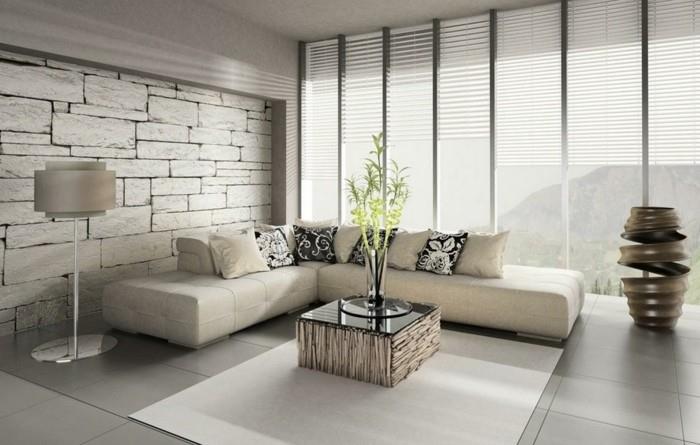 olohuoneen suunnittelu feng schui -laatat valkoinen matto