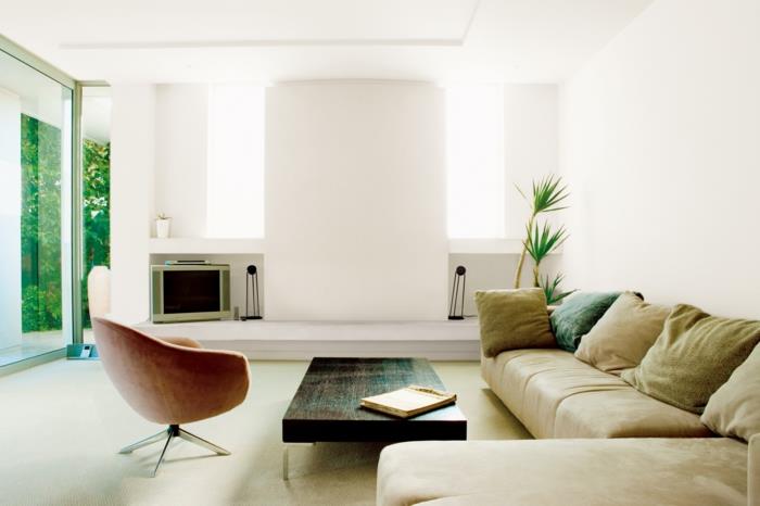värisuunnittelu olohuone kirkas olohuone kulmasohva