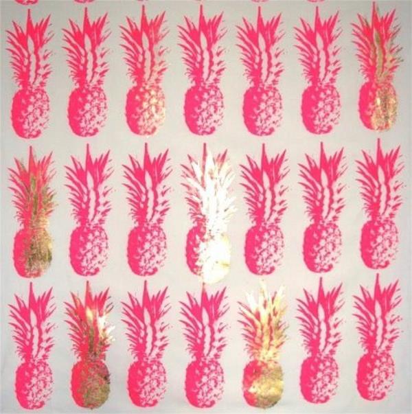 olohuoneen seinän suunnittelu seinän suunnittelu väriideoita vaaleanpunainen vaaleanpunainen ananas
