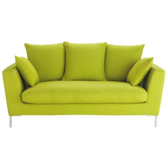 olohuone sisustaa ihana vihreä sohva