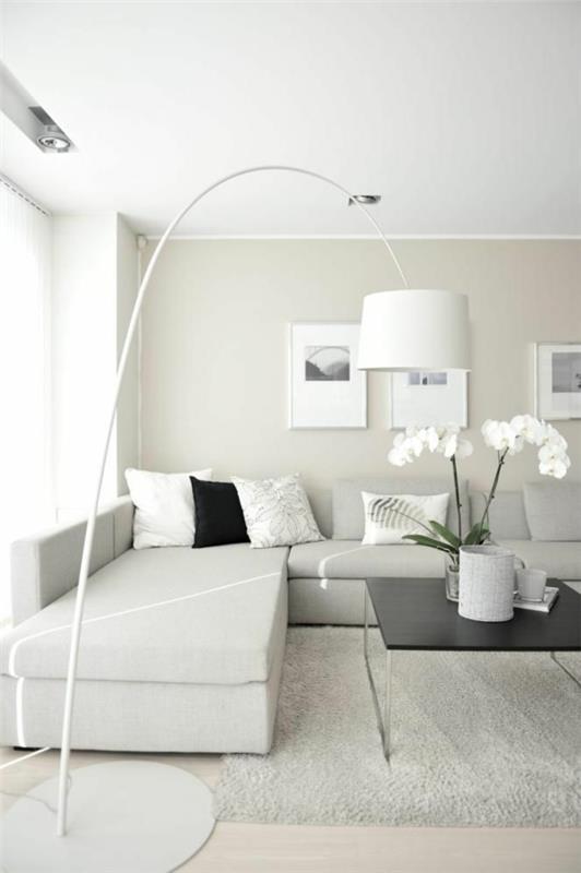 olohuoneen lamput modernit lattiavalaisimet valkoinen