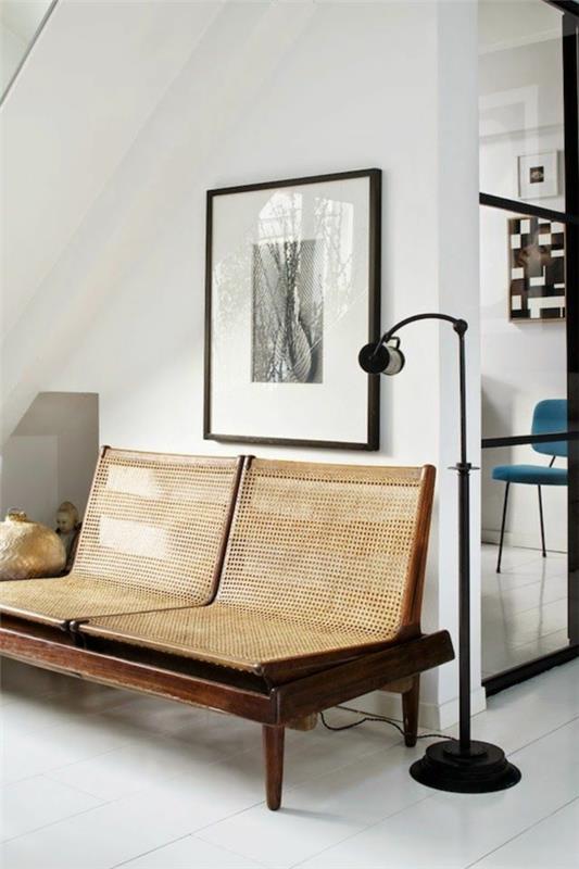 olohuone huonekalut rottinkikalusteet paju huonekalut retro design sohva lattiavalaisimet