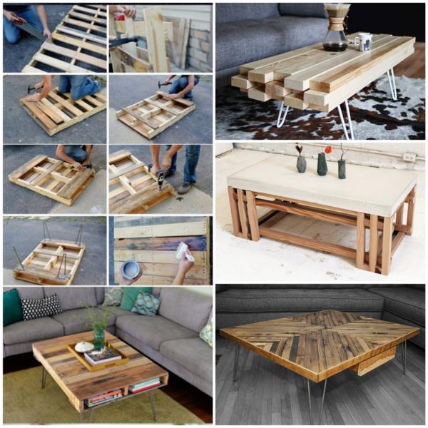 rakenna oma olohuonepöytäsi suunnittelija sohvapöytä puu olohuoneen pöydät