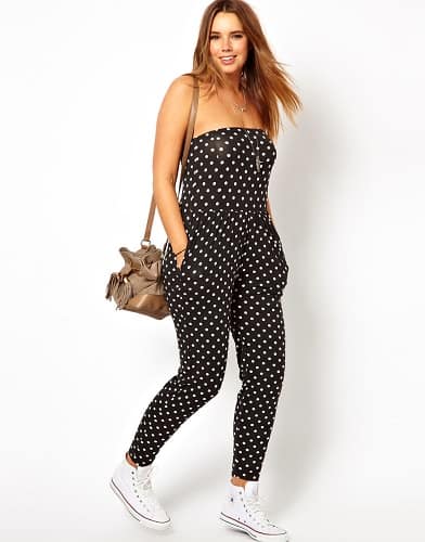 Ny stropløs jumpsuit