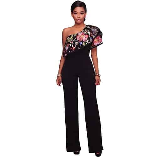 One Shoulder Jumpsuit