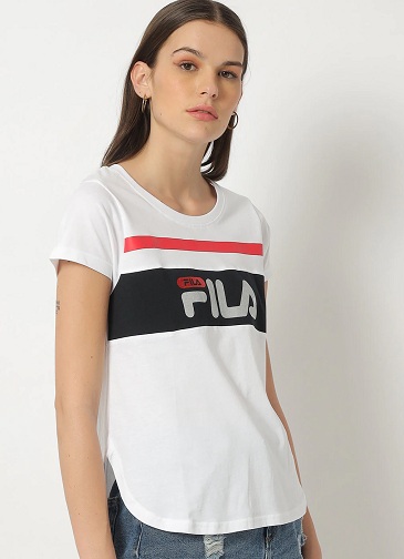 Fila T -shirt med rund hals