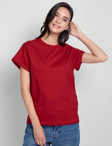 Rød kæreste T -shirt til kvinder