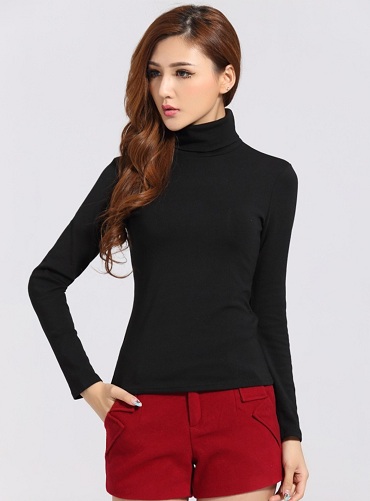 Turtleneck póló nőknek