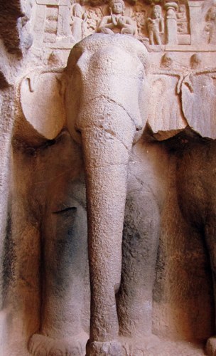 Elephant Head of Karla Caves