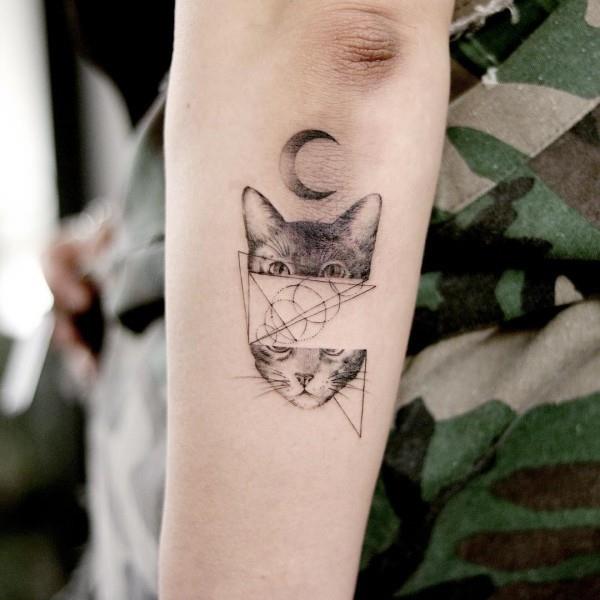 ihania ideoita kissan tatuoinnille