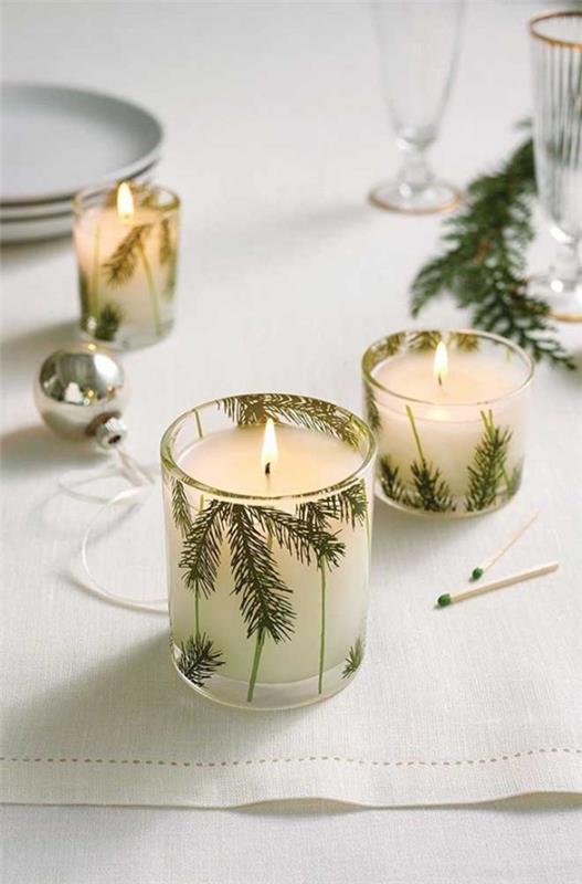 ihania valkoisia kynttilöitä joulukynttilöitä
