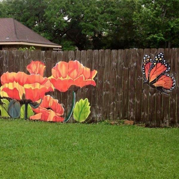 kauniita kuvia perhonen kukat puutarha aidan deco