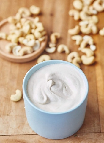Vegansk cashewcreme