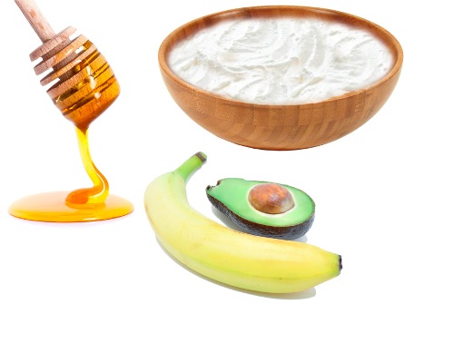 Joghurtos avokádó és banán feszesítő maszk
