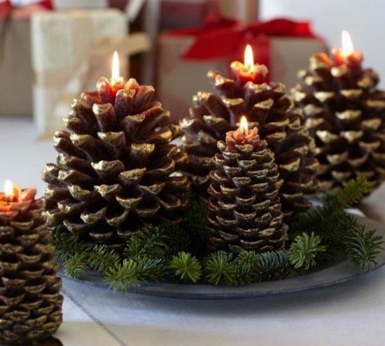 kartiot kynttilät pöytäkoristeet joulu tehdä itse