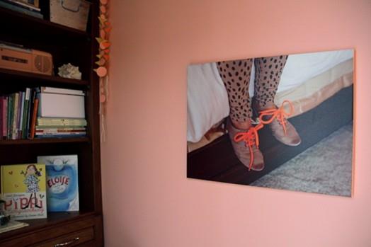 chic bedroom girl design bookcaseskuva vaaleanpunainen seinä