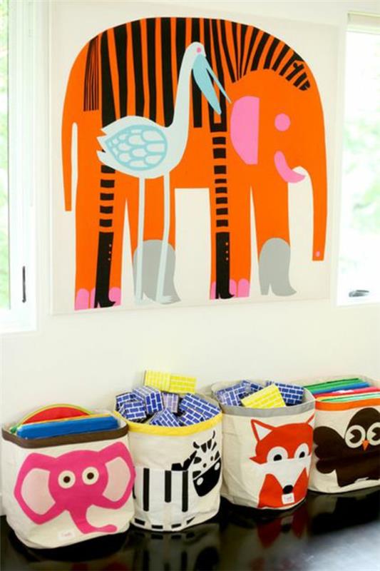 väriideoita suunnittelu lastenhuoneen seinätarra norsu