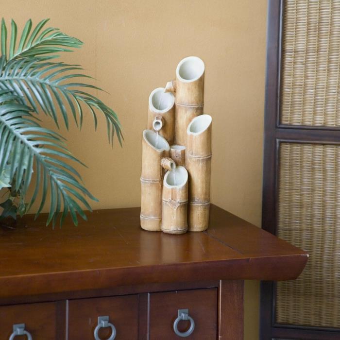 koristelu suihkulähde koristeellinen pöytäkoriste bambu mini