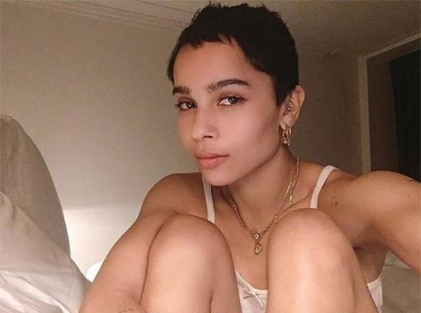 zoe kravitz pixie kampaus naiset instagram