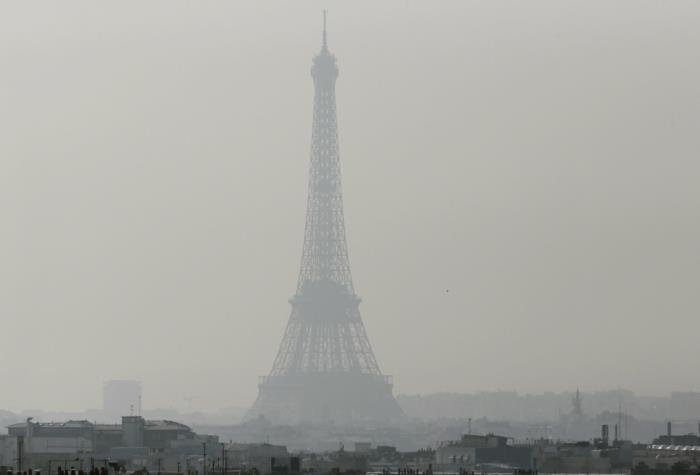 Euroopan kaupungit Pariisin savu